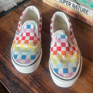 Classic Vans checkered slip on EUC